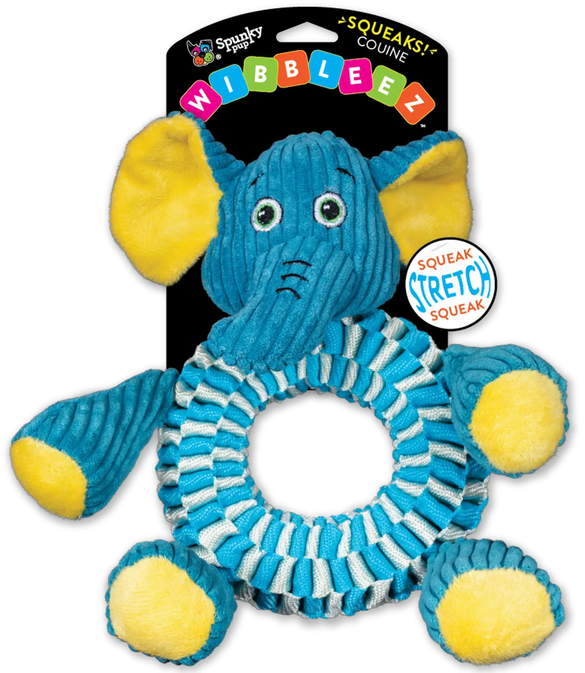 Wibbleez Round Spunky Pup Dog Toys