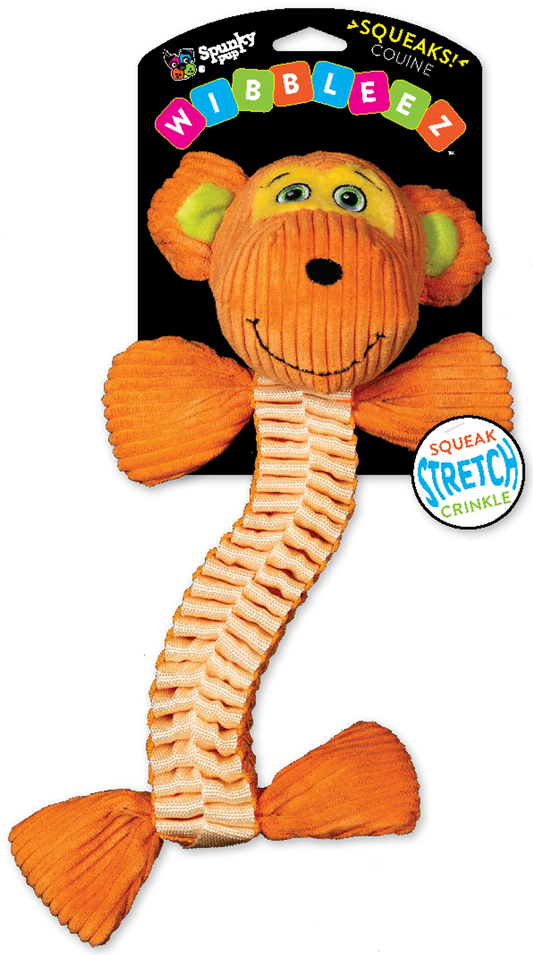 Wibbleez Straight Spunky Pup Dog Toys