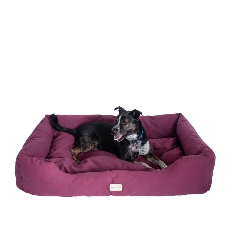Armarkat Bolstered Dog Bed, Burgundy,In M/L/XL 3 Sizes BearwoodEssentials-Elevated Pet Feeders