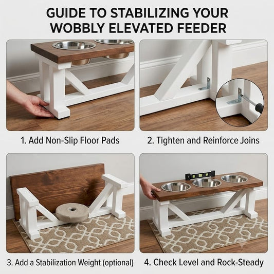How to Stabilize a Wobbly Elevated Dog Feeder BearwoodEssentials-Elevated Pet Feeders