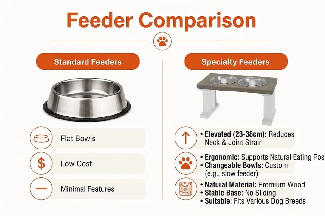 Why Specialty Feeders Differ from Standard Options BearwoodEssentials-Elevated Pet Feeders