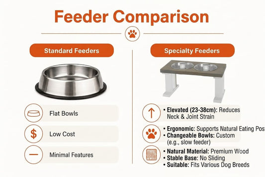 Why Specialty Feeders Differ from Standard Options BearwoodEssentials-Elevated Pet Feeders