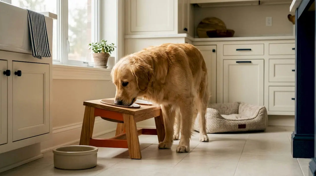 Can an Elevated Dog Bowl Reduce Bloat Risk? BearwoodEssentials-Elevated Pet Feeders