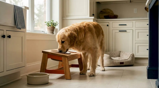 Can an Elevated Dog Bowl Reduce Bloat Risk? BearwoodEssentials-Elevated Pet Feeders