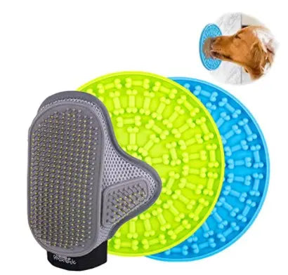 Distract Your Dog During Bath Time With Lick Mats! BearwoodEssentials-Elevated Pet Feeders