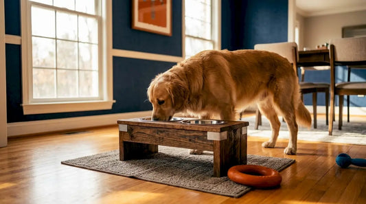 How to Switch Your Dog to a Raised Feeder Safely BearwoodEssentials-Elevated Pet Feeders