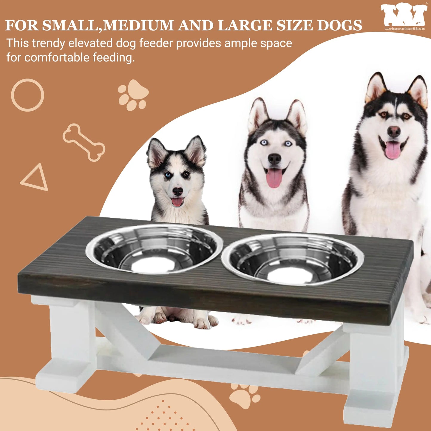 Extra Large Raised Dog Bowl Feeding Stand – albies-boutique