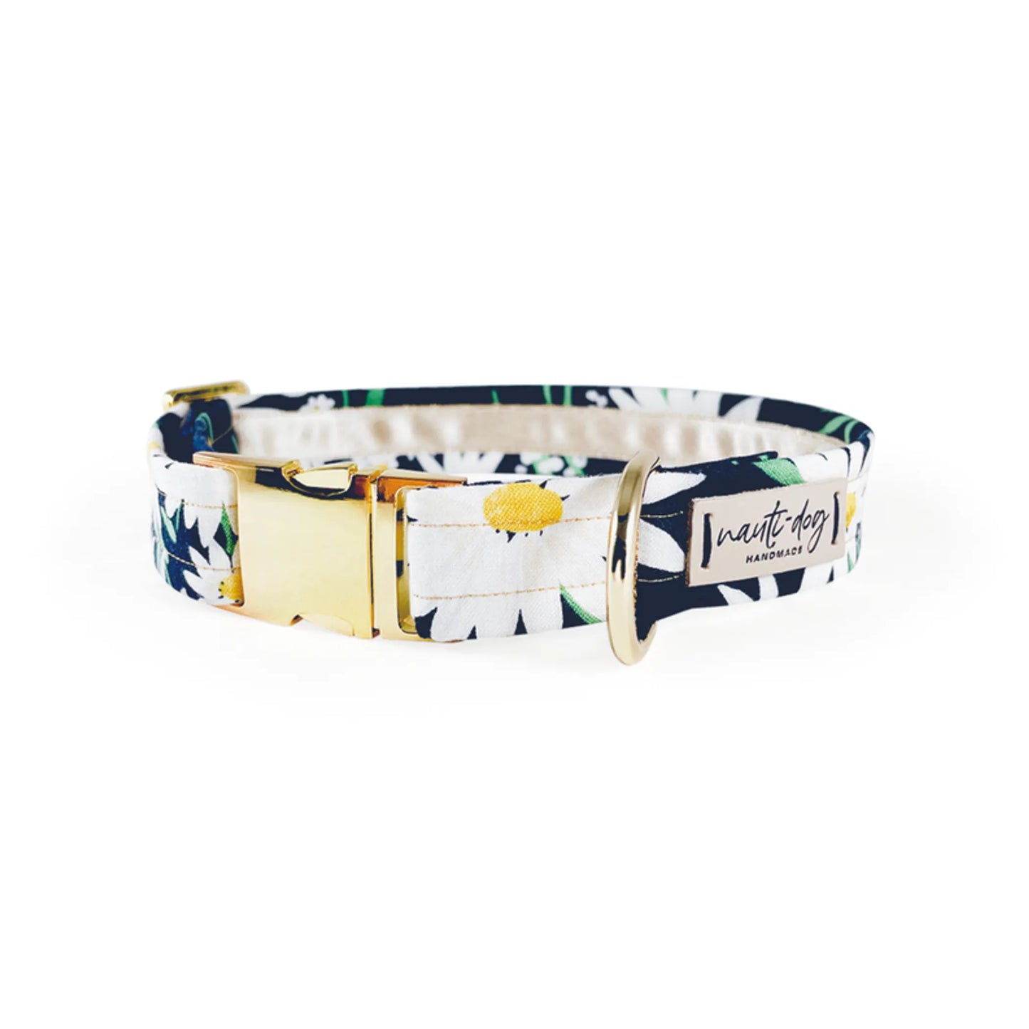 Daisy Summer Navy Floral Buckle & Martingale Dog Collar - Pack Of: 1