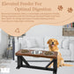 3 Bowl Dog Stand Best Pets Triple Dinner Feeder With Black Bases - Perfect For Big Dogs BearwoodEssentials-Elevated Pet Feeders