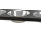 3 Bowl Elevated Regular Feeder - New Design - White Base BearwoodEssentials-Elevated Pet Feeders