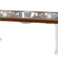 3 Bowl Elevated Regular Feeder - New Design - White Base BearwoodEssentials-Elevated Pet Feeders