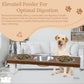3 Bowl Elevated Regular Feeder - New Design - White Base BearwoodEssentials-Elevated Pet Feeders