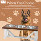 3 Bowl Dog Feeder and Stand Best Triple Diner Feeder For Your Pet - White Base
