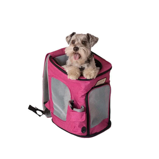 Armarkat PC301P Pets Backpack Pet Carrier In Pk and Gy Combo BearwoodEssentials-Elevated Pet Feeders