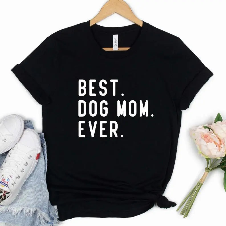 Best Dog Mom Ever Shirt BearwoodEssentials-Elevated Pet Feeders