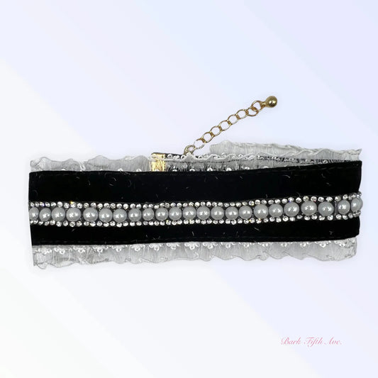 Black Velvet Lace Collar Bark Fifth Avenue