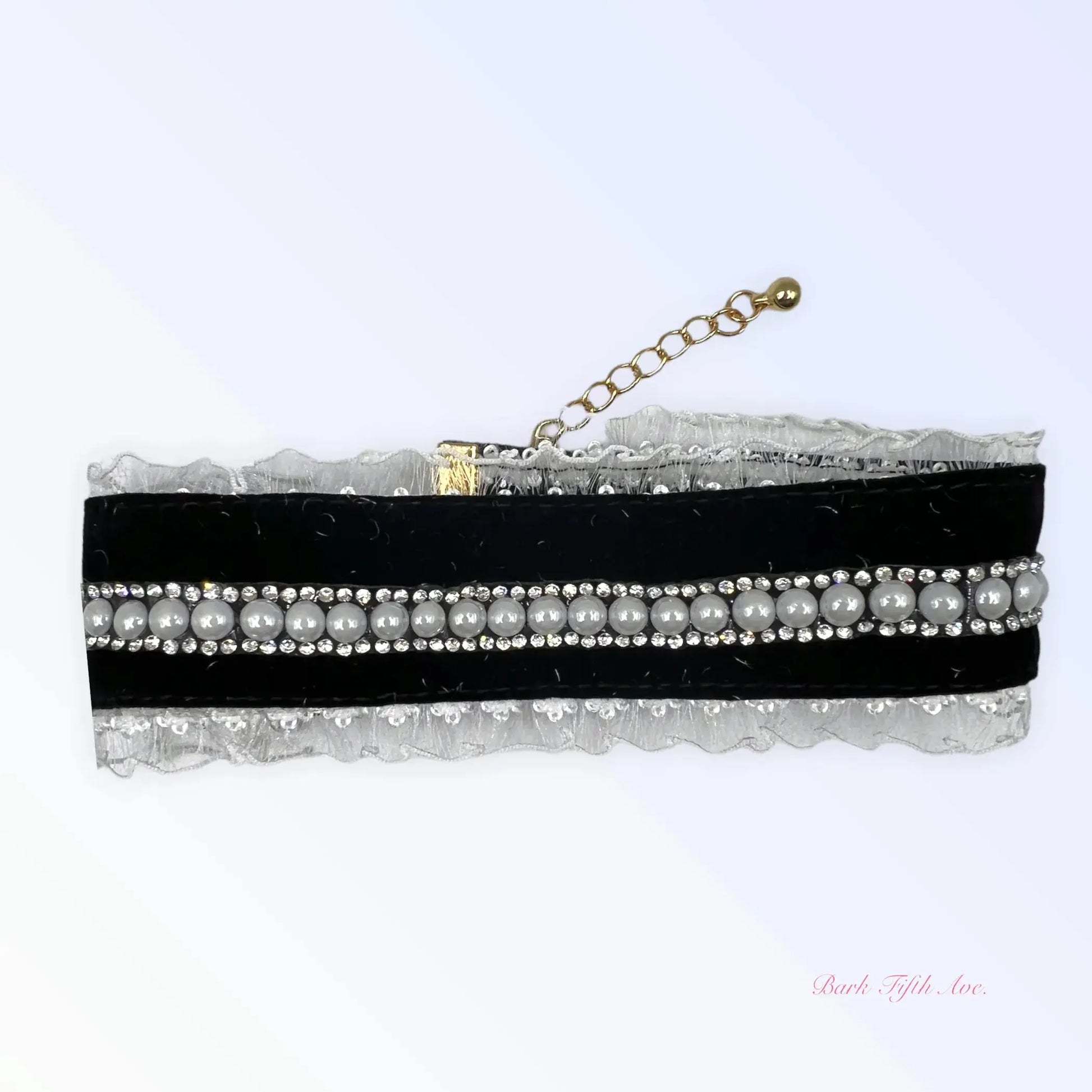 Black Velvet Lace Collar Bark Fifth Avenue