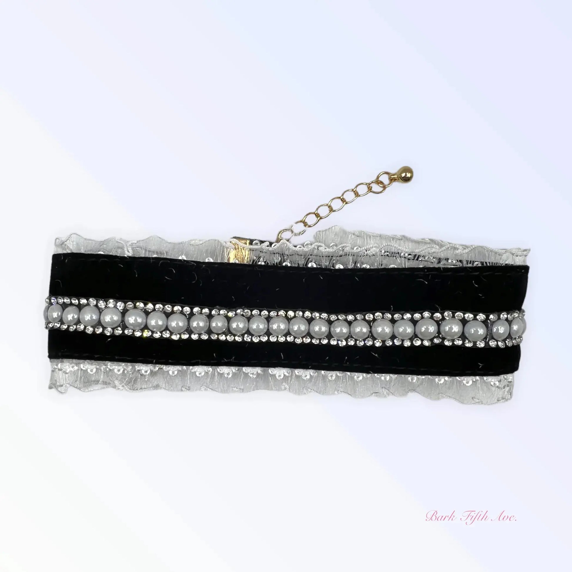Black Velvet Lace Collar Bark Fifth Avenue