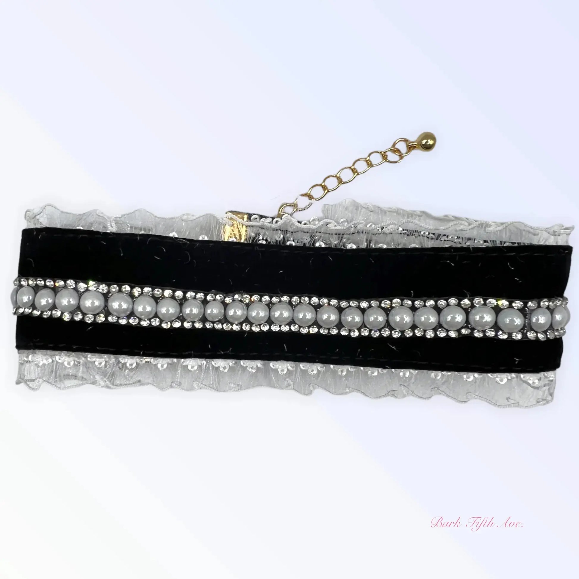 Black Velvet Lace Collar Bark Fifth Avenue