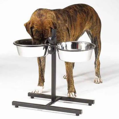 ProSelect Adjustable Diner with/Bowls 160oz BearwoodEssentials-Elevated Pet Feeders