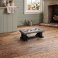 Elevated Dog Bowl, 2 Bowl Classic Farmhouse, Black Bases BearwoodEssentials-Elevated Pet Feeders