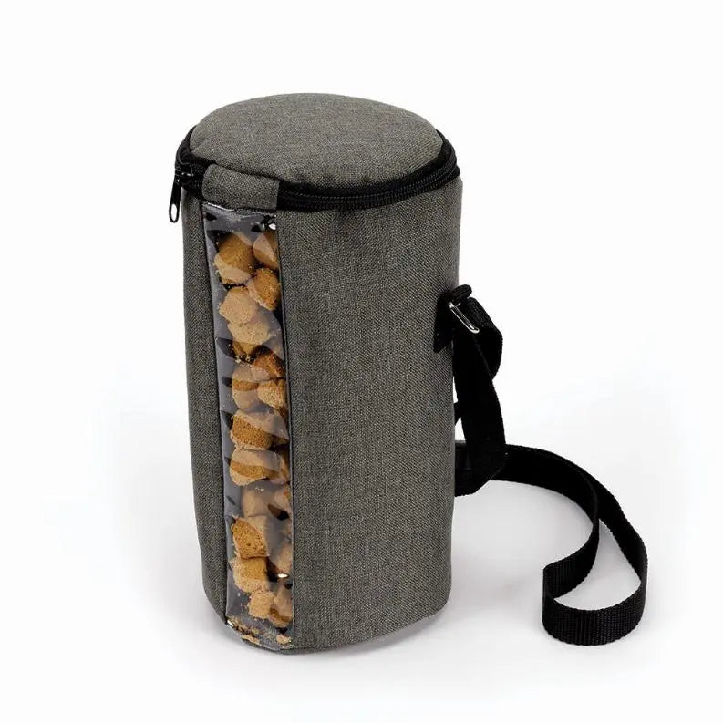 CR On the Go Food Bag Gray BearwoodEssentials-Elevated Pet Feeders