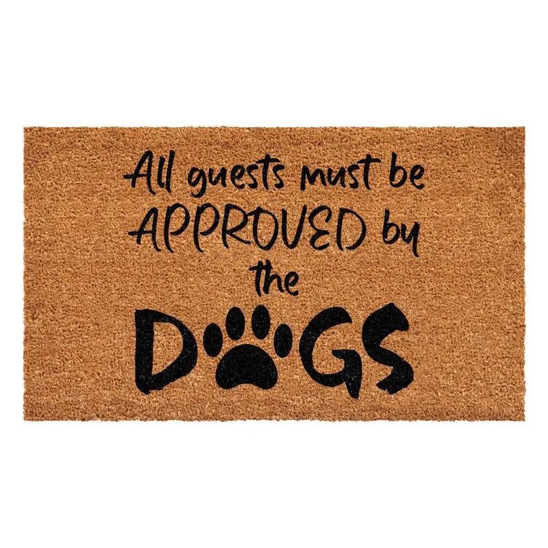 Calloway Mills All guest must be approved by the Dogs Doormat BearwoodEssentials-Elevated Pet Feeders