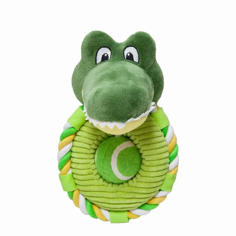 Calvin the Crocodile Pet Toy BearwoodEssentials-Elevated Pet Feeders