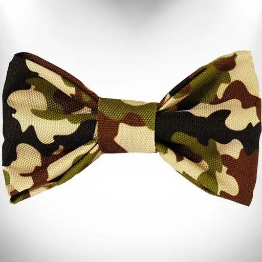 Camo Dog Bow Tie BearwoodEssentials-Elevated Pet Feeders