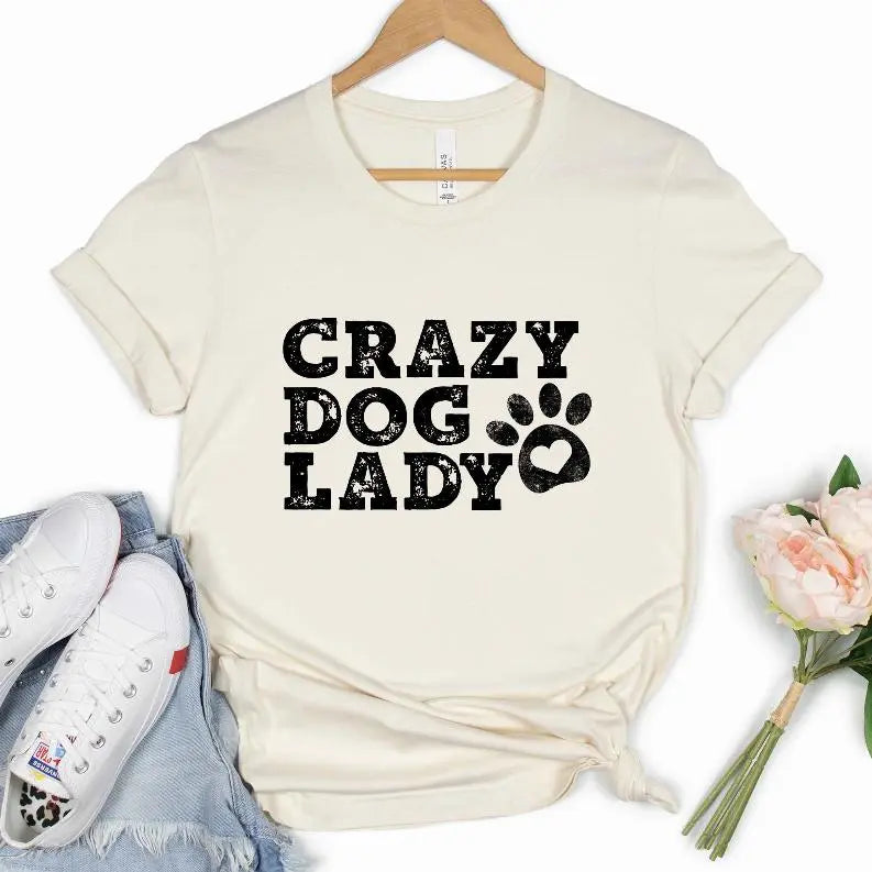 Crazy Dog Lady Shirt BearwoodEssentials-Elevated Pet Feeders