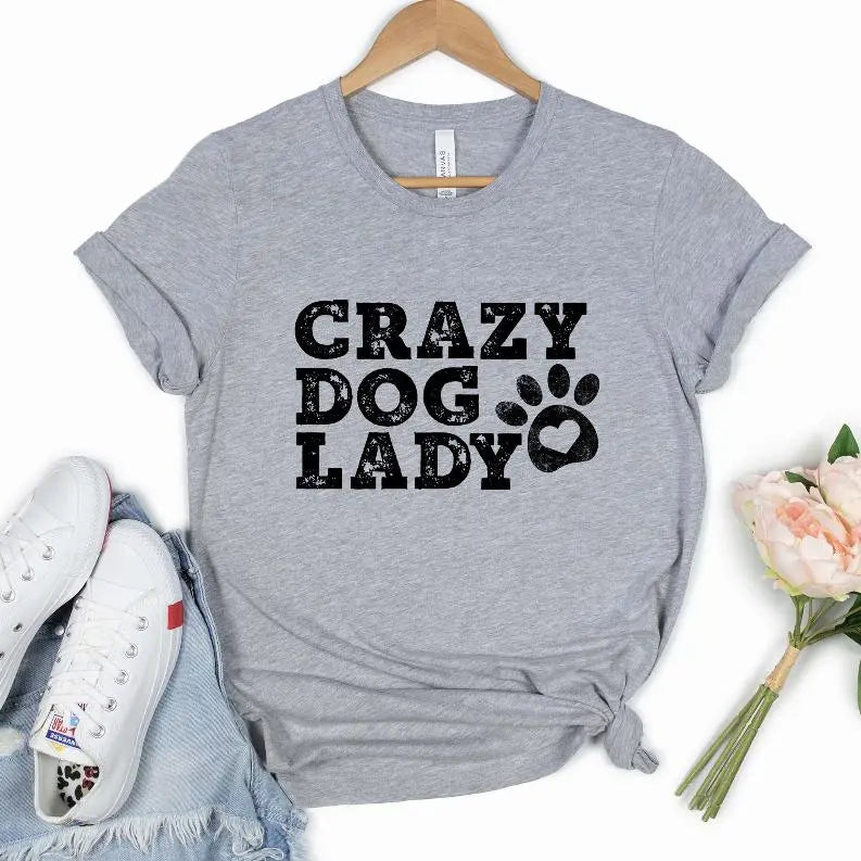 Crazy Dog Lady Shirt BearwoodEssentials-Elevated Pet Feeders