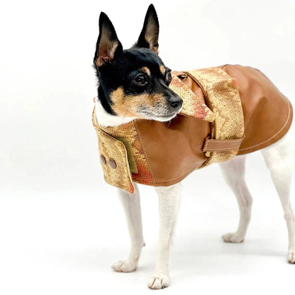 DCNY Vegan Faux Leather Southwest Coat DoggieCoutureNY