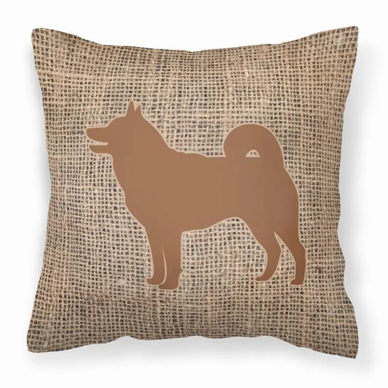 Dog Breed Burlap Fabric Decorative Pillow BearwoodEssentials-Elevated Pet Feeders