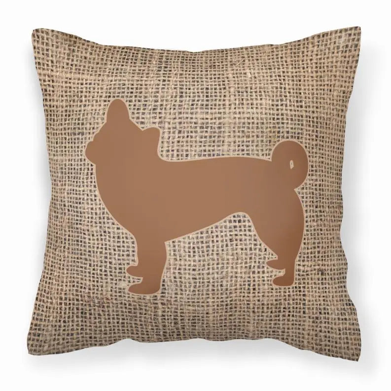 Dog Breed Burlap Fabric Decorative Pillow BearwoodEssentials-Elevated Pet Feeders