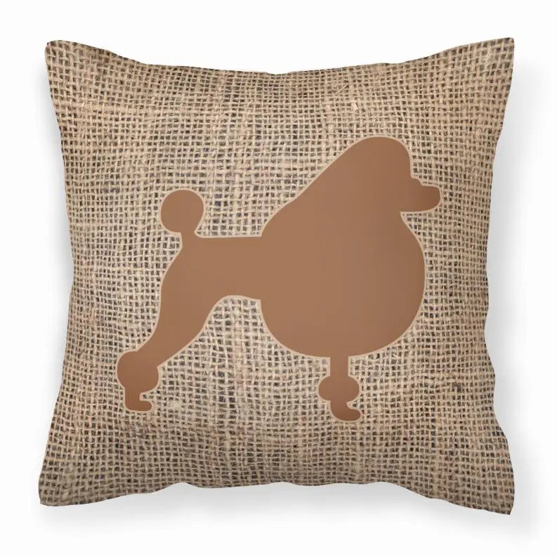 Dog Breed Burlap Fabric Decorative Pillow BearwoodEssentials-Elevated Pet Feeders