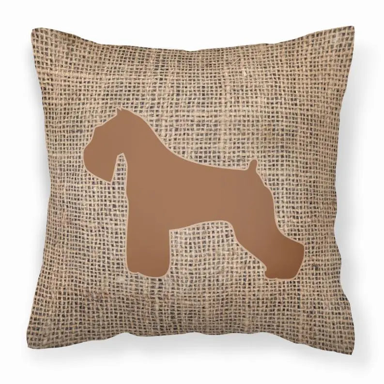 Dog Breed Burlap Fabric Decorative Pillow BearwoodEssentials-Elevated Pet Feeders