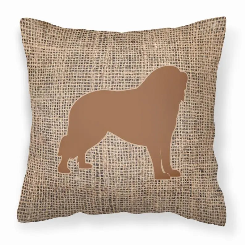 Dog Breed Burlap Fabric Decorative Pillow BearwoodEssentials-Elevated Pet Feeders