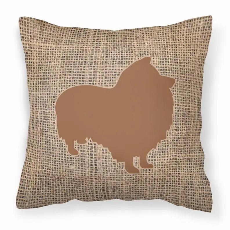 Dog Breed Burlap Fabric Decorative Pillow BearwoodEssentials-Elevated Pet Feeders