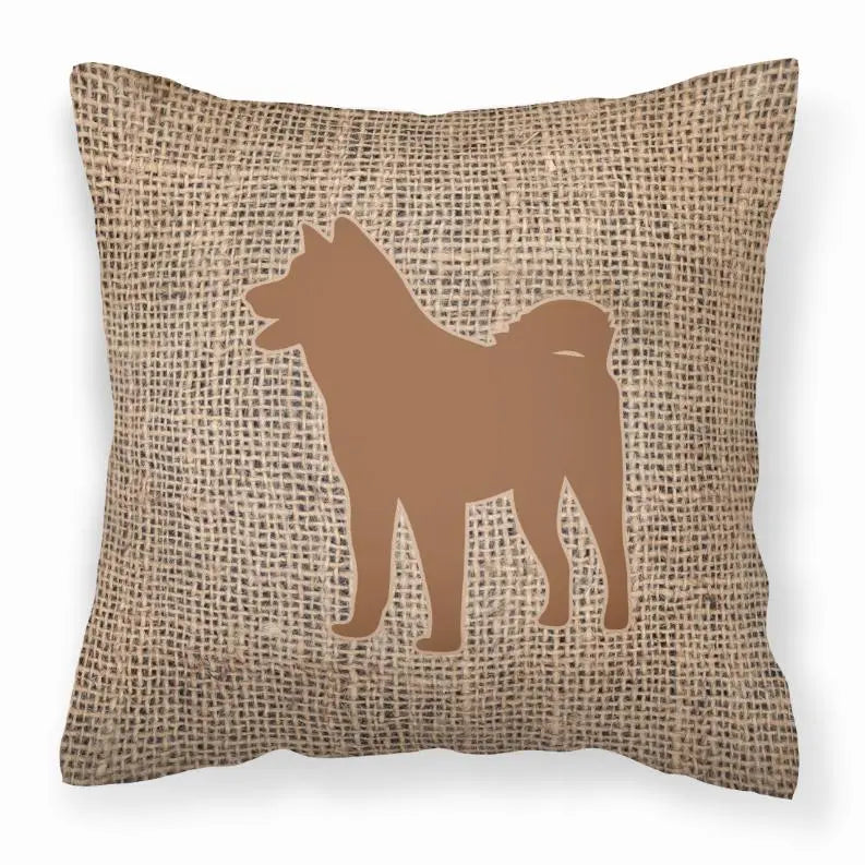 Dog Breed Burlap Fabric Decorative Pillow BearwoodEssentials-Elevated Pet Feeders