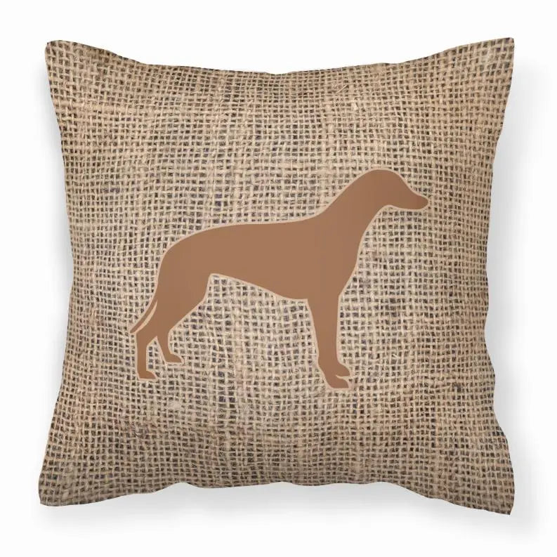 Dog Breed Burlap Fabric Decorative Pillow BearwoodEssentials-Elevated Pet Feeders