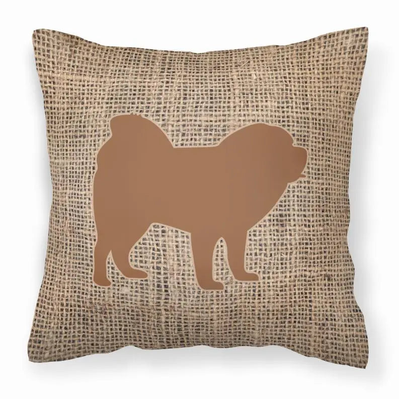 Dog Breed Burlap Fabric Decorative Pillow BearwoodEssentials-Elevated Pet Feeders