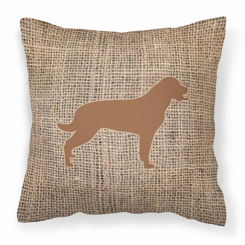 Dog Breed Burlap Fabric Decorative Pillow BearwoodEssentials-Elevated Pet Feeders