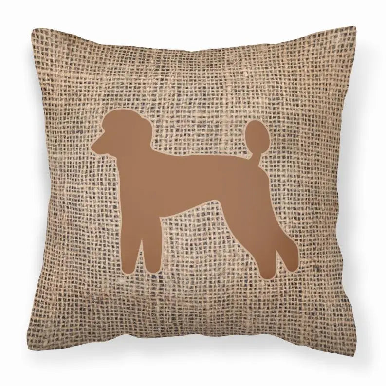 Dog Breed Burlap Fabric Decorative Pillow BearwoodEssentials-Elevated Pet Feeders