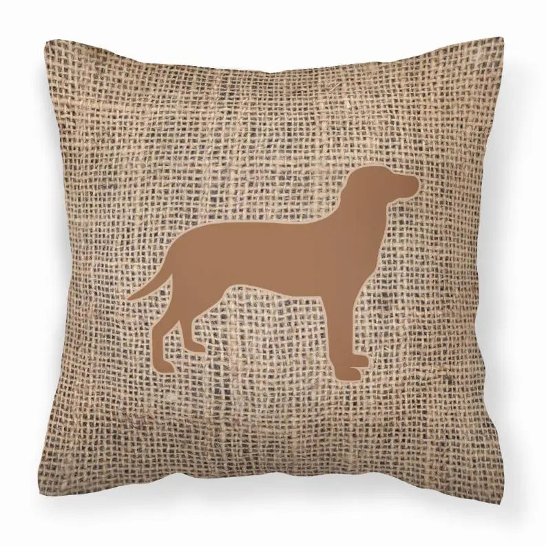 Dog Breed Burlap Fabric Decorative Pillow BearwoodEssentials-Elevated Pet Feeders