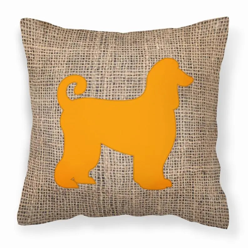 Dog Breed Burlap Fabric Decorative Pillow BearwoodEssentials-Elevated Pet Feeders