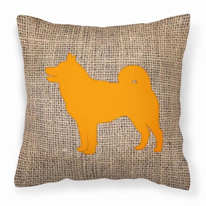 Dog Breed Burlap Fabric Decorative Pillow BearwoodEssentials-Elevated Pet Feeders