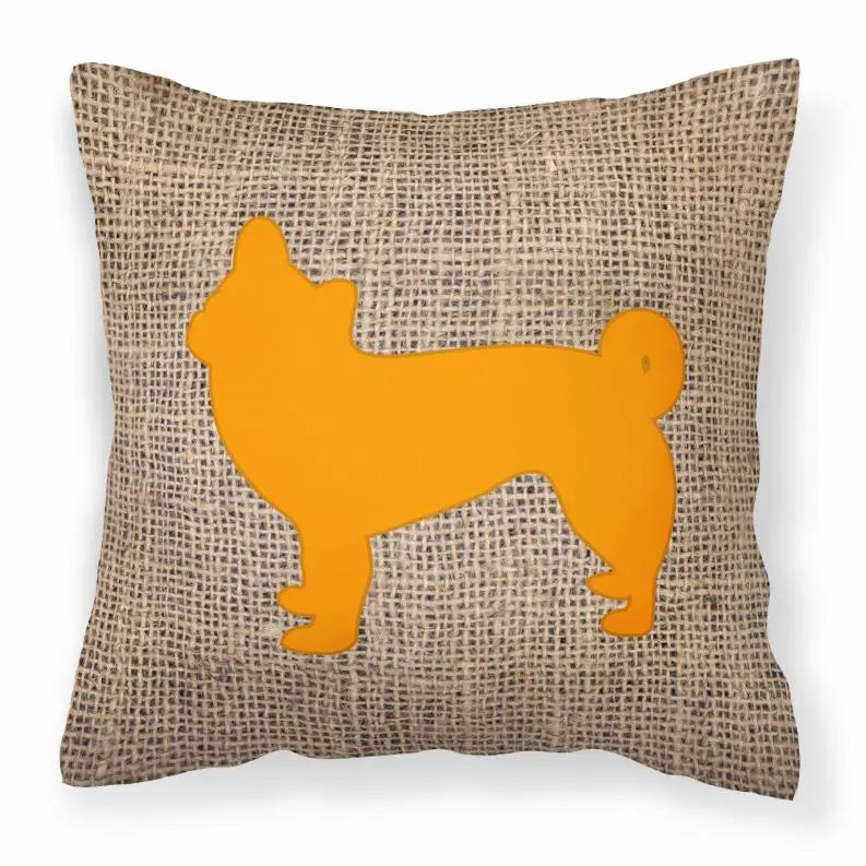 Dog Breed Burlap Fabric Decorative Pillow BearwoodEssentials-Elevated Pet Feeders