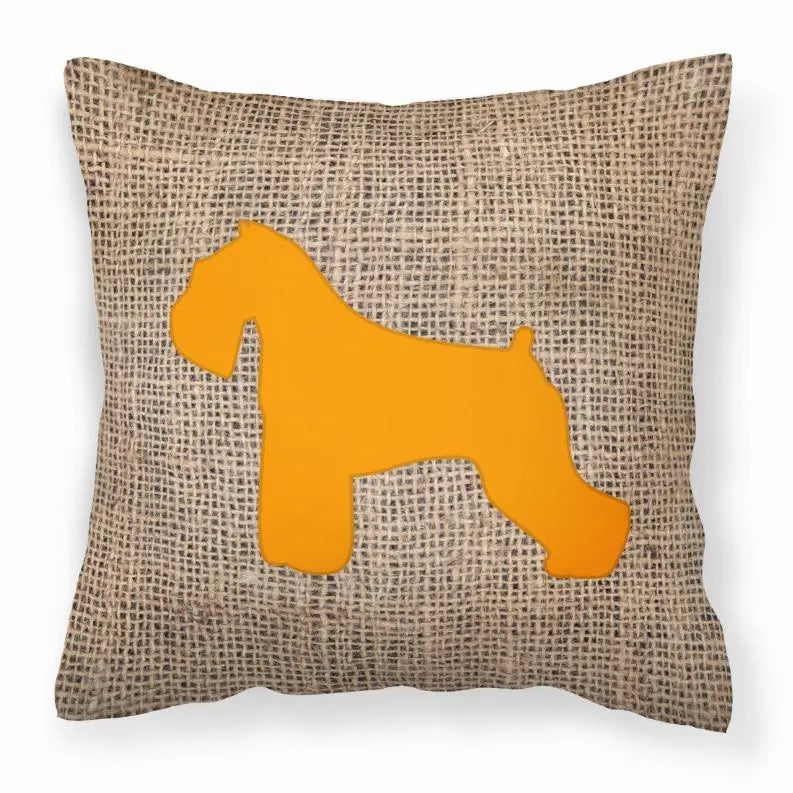 Dog Breed Burlap Fabric Decorative Pillow BearwoodEssentials-Elevated Pet Feeders