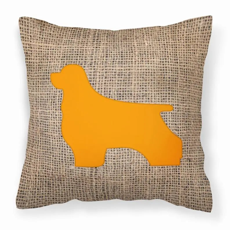 Dog Breed Burlap Fabric Decorative Pillow BearwoodEssentials-Elevated Pet Feeders