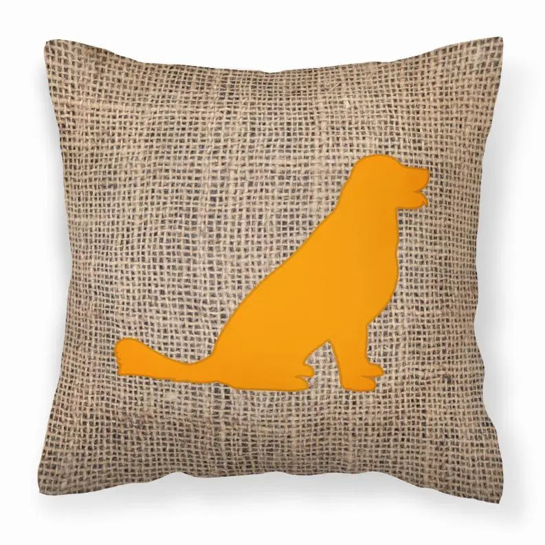 Dog Breed Burlap Fabric Decorative Pillow BearwoodEssentials-Elevated Pet Feeders